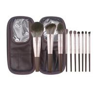 ZHCHAO Set di 10 pennelli for il trucco, enormi pennelli for fard in polvere, ombretti e set completo di pennelli for il trucco di bellezza
