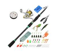 ZHCHAO Set di aste secondarie da strada telescopiche comode in carbonio corte per festival canna da pesca attrezzatura da pesca canna da mare (dimensioni: A_2,4 m)