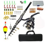 ZHCHAO Set di attrezzi da pesca a lancio lungo, set completo di amo da pesca con esca morbida e lenza (dimensioni: A_3,0 m)