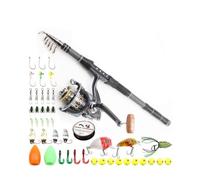 ZHCHAO - Set di canna da mare corta Set di attrezzi da pesca con ruota da spinning Pacchetto di attrezzi da pesca Amo da strada Subbait Set lontano nella canna termoretraibile (Dimensioni: D)