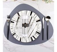 ZHCHAO Set di posate Western Plate Restaurant Tavolo da pranzo Piatto da pranzo Tovaglietta Tovaglietta Combinazione Set completo