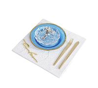 ZHCHAO Set di stoviglie per la decorazione della tavola Set da tavola in ceramica piatto occidentale tovaglietta tovagliolo fibbia combinazione