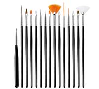 ZHCHAO Set di strumenti for la pittura delle unghie Penna for terapia della luce Penna di cristallo Penna for vernice Penna in silicone Pennello for trapano a punti (Color : 3-Pack, Size : As show)
