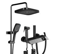 ZHCHAO set doccia con ugello pressurizzato, bagno a temperatura costante per uso domestico, doccia doccia (colore: argento, dimensioni: grigio chiaro)