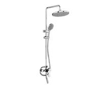ZHCHAO - Set doccia in acciaio inox 304, bagno caldo e freddo
