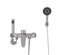 ZHCHAO - Set doccia in stile spaccato, in rame, per uso domestico, bagno, doccia