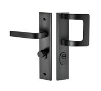 ZHCHAO Set Serratura In Acciaio Inox Interno Casa Maniglia Serratura Regolabile Chiusura Sicurezza