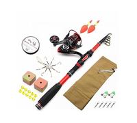 ZHCHAO -short Portable European Fishing Carp Set di attrezzi da pesca Combinazione Canna da pesca Canna da mare (Dimensioni: D)