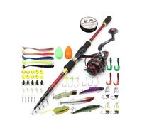 ZHCHAO Shrink Road Sub Rod Set maniglia dritta Strada Sub Spinning Wheel Road Sub Bait Combinazione Attrezzatura da pesca (Dimensioni: A_2,4 m)