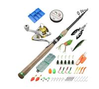 ZHCHAO Shrink Road Sub Rod Spinning Wheel Attrezzatura da pesca Manico in legno di carbonio Canna da pesca Canna da lancio (Dimensioni: A_2,4 m)