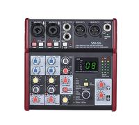 ZHCHAO SM-66. Miscelatore for console di miscelazione della scheda audio portatile a 4 canali incorporato 16 effetti con L'interfaccia audio supporta 5V Power Bank