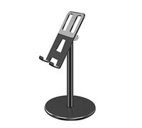 ZHCHAO Supporto da tavolo per tablet in lega di alluminio regolabile per supporto per telefono (Svart)