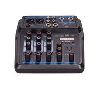 ZHCHAO U4 Mixer Audio 4 canali portatili BT Console di miscelazione con scheda audio integrata 48V Phantom
