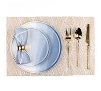 ZHCHAO Un set di posate combinate piatti piatti casa cucina tavolo decorazione tovagliolo tovagliette