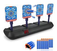 Zhcuves Tiro Bersaglio Elettrico per Nerf, Giochi Bambini 3 4 5 6 7 8 9 10 Anni Ripristino Automatico Digitale Target Gioco di Tiro Giocattolo Bimbo Ragazzo Regalo Compleanno Natale Pasqua