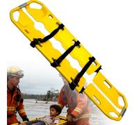 ZHDANB Barella di Salvataggio, Barella a Cucchiaio, Portata 350lb, 3 Cinturini di Sicurezza, Separabile Sinistra/Destra, telescopico e Pieghevole,per Vari trattamenti di Emergenza, Raggi X Yellow