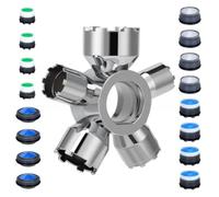 Zhdbchyuu Aeratore AmpiaGamma Versatile Allineato | Compatibile con la maggior parte degli aeratori a scomparsa, gestione di rubinetti diversi.