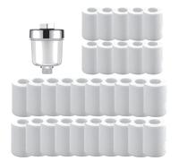 Zhdbchyuu Purificatore Universale Facile PP | Compatibile con rubinetti standard; include 1 filtro e 30 filtri in cotone PP ad alta densità per acqua più pulita.