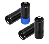Zhdbchyuu Terminatore DMX512 Previene riflessi Nitidezza Metallo | Confezione da 4 terminatori DMX512 da 120 Ohm con connettore XLR a 3 pin; riduci riflessi e disturbi per segnali chiari.