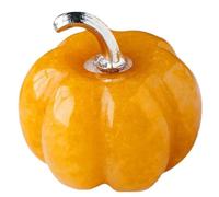 ZHDECOR Confezione da 5 Statuette di Zucca con Pietre curative,