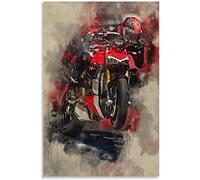 ZHDZK Tela Quadro Ducati Streetfighter Tela decorativa Art Wall Soggiorno Poster Camera Da Letto Senza Cornice (60 x 90 cm, Senza Telaio)