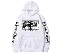 zhedu Anime Death Note Felpa con Cappuccio Stampata Lunghe Casual Harajuku Streetwear Pullover con Cappuccio Top (L,Color 02)