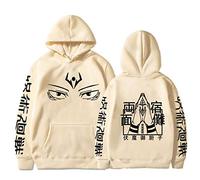 zhedu Anime Ryomen Sukuna Unisex Felpe con Cappuccio Casual Maniche Lunghe Harajuku Ragazzi/Ragazze Stampato (XXS,Color 02)