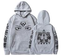 zhedu Anime Ryomen Sukuna Unisex Felpe con Cappuccio Casual Maniche Lunghe Harajuku Ragazzi/Ragazze Stampato (M,Color 04)