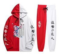 zhedu AOT Felpa con Cappuccio da Uomo Harajuku Anime Stampato in 3D Felpa Fashion Zip Up Manica Lunga Shingeki No Kyojin Streetwear Stile Universitario Unisex (M,Color 05)
