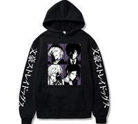 zhedu Bungo Stray Dogs Felpa con Cappuccio Casual Nakajima Atsushi Cool Print Felpa con Cappuccio Streetswear da Uomo Top Unisex (M,Color 01)