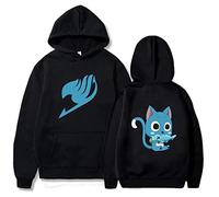 zhedu Fairy Tail Felpa con Cappuccio Harajuku Anime Giapponese Stampato Hip Hop Streetwear Pullover Casual Felpe Uomo/Donna A Maniche Lunghe Oversize (XXL,Color 01)