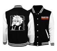 zhedu Hunter X Hunter Uniforme da Baseball Felpa con Cappuccio Japan Anime Tuta da Uomo Bomber Jacket Winter Streetwear Harajuku (M,Color 01)