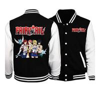zhedu Japan Anime Fairy Tail Felpa Uniforme da Baseball Tuta da Uomo Bomber Invernale Streetwear Harajuku (XXS,Color 01)