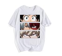 zhedu My Hero Academia 3D Maglietta T-Shirt degli Uomini delle Donne dei Bambini di Estate del Manicotto del Bicchierino Magliette E Camicette Tee Boku No Hero Academia Divertente Anime (S,Color 02)