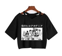 zhedu My Hero Academia Maglietta Cute Anime Boku No Hero Academia Maglietta Cool Todoroki Graphic Maglietta Manga Top Tees Donna (L,Color 05)