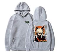 zhedu Simpatica Felpa con Cappuccio Anime My Hero Academia Felpa A Maniche Lunghe Felpa Morbida Hip Hop Coppia Pullover Felpa con Cappuccio Oversize Streetwear (M,Color 04)