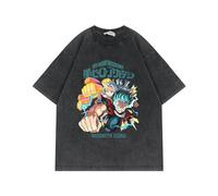 zhedu Y2k Casual Vintage Manica Corta My Hero Academia T Camicette Girocollo Allentato T-Shirt Oversize Casual Estate Traspirante Hip Hop Magliette E Camicette (Color 06,M)