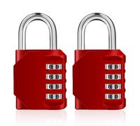 ZHEGE Lucchetti a combinazione con codice a 4 cifre per esterni con finestra