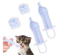 Zheigaoxea Kit per allattamento con biberon per gattino, biberon per l'alimentazione dei cuccioli appena nati, design anti-soffocamento, con 2 siringhe e 10 capezzoli sostituibili (viola)