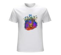 zhen xin cai The Thing T-Shirt Movie Poster Horror John Carpenter Men's T-Shirt WhiteL