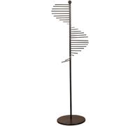 ZHENCHAO Espositore Porta Sciarpe in Metallo autoportante, Altezza 150 cm, Design a Spirale, Base Rotonda, salvaspazio, per Negozio di Abbigliamento, espositore Commerciale per la casa.