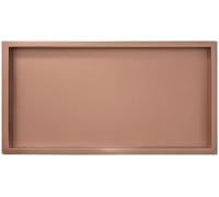 ZHENCHAO Nicchia per Doccia in Acciaio Inox 304 - Contenitore da Incasso a Parete Impermeabile, Non necessita di Piastrelle, Elegante Finitura Dorata, Perfetto per Il Fai da Te (92x32x12,5