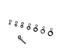 ZHENGCI Set di guide per canna da pesca Set di riparazione per punte Set di riparazione per canne da pesca Accessori da pesca Anelli di guida per canna da pesca Guide per canna