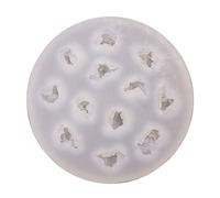 ZHENGCI Stampo in silicone a forma di popcorn 3D per caramelle, cioccolato, gelatina, torte, fai da te, 12 cavità