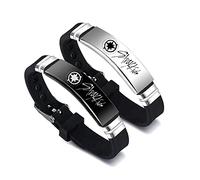 ZHENGGE Kpop Stray Kids da 2 braccialetti Kpop randagi per bambini Merch, braccialetti in silicone per bambini randagi per regali, Acciaio inossidabile