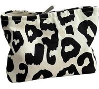 Zhenghebuy Beauty Case da Viaggio,Borsa per Il Trucco con Stampa Leopardata,Borsa per Trucchi Portafogli con Cerniera,Organizer in Tela da Viaggio