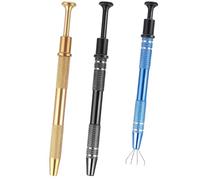 Zhenghebuy Pinze per Piercing,3 Pezzi Pinze per Piercing a Sfera,Pinzette per Piercing con 4 Artigli,Pinza Pallina da Piercing per Gioielli,Componenti Elettronici