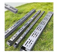 ZHENGQIAN Canaletta scolo Acqua piovana,Fossa di drenaggio a U per terrazze,canaletta scolo Acqua piovana,Drenaggio rapido, Meno Soggetto a intasamenti,Acciaio Inox 304(H3*W15CM/H1.18*W5.9IN)