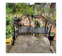 ZHENGQIAN Panchina da Esterno,Resistente alle Intemperie | Panchine da balcone e le panchine,Panca da Giardino in Metallo,Panchina da Giardino in Ferro Verniciato