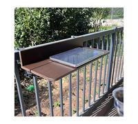 ZHENGQIAN Tavolo for ringhiera del balcone esterno,tavolo da balcone esterno,tavolo ringhiera salvaspazio,Si ripiega fino a raggiungere un ingombro di soli 9 cm,(L100*w27cm/L39.4*W10.6IN)